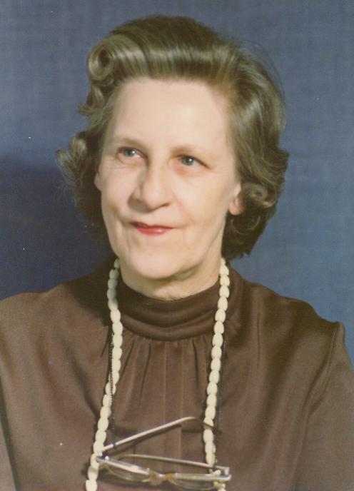 Margery Estelle Young [March 1921 - August 2003].  Photo taken at work, CWRU - Case Western Reserve University. 