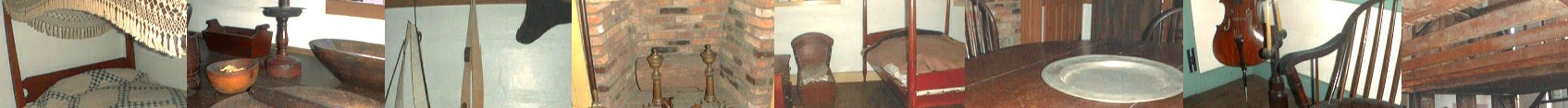Photo collage taken at the 1790's home of Rufus Putnam, Marietta Ohio
